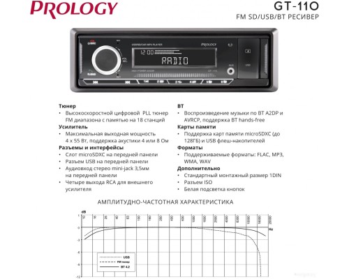 Автомагнитола Prology GT-110