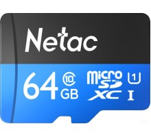Карта памяти Netac P500 Standard microSDXC 64GB NT02P500STN-064G-N (OEM, 50 шт.)