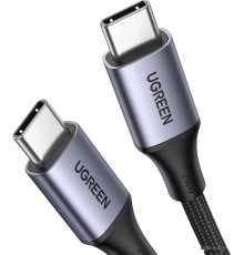 Кабель Ugreen US535 90440 USB Type-C - USB Type-C (2 м, серый)