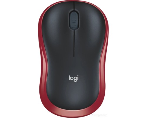 Мышь Logitech M186 (черный/красный)