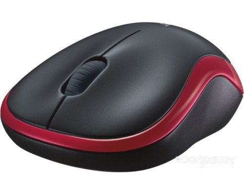 Мышь Logitech M186 (черный/красный)