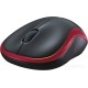 Мышь Logitech M186 (черный/красный)