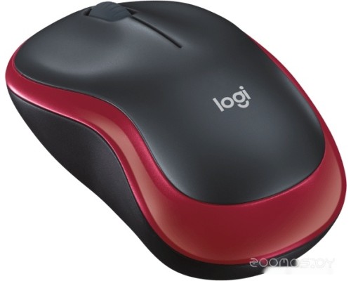 Мышь Logitech M186 (черный/красный)