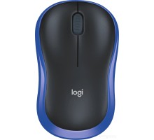 Мышь Logitech M186 (черный/синий)