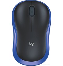 Мышь Logitech M186 (черный/синий)