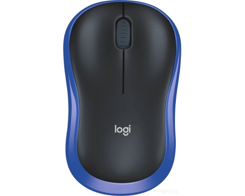 Мышь Logitech M186 (черный/синий)