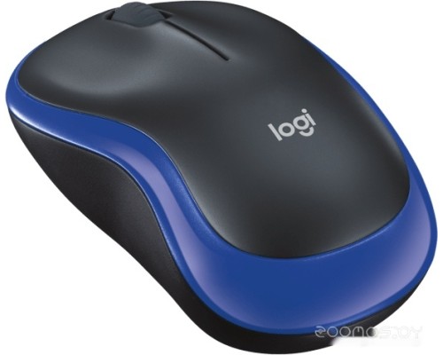 Мышь Logitech M186 (черный/синий)