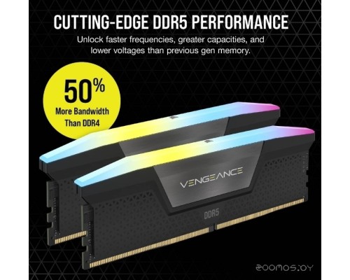 Модуль памяти Corsair Vengeance RGB 2x16ГБ DDR5 5200 МГц CMH32GX5M2B5200C40