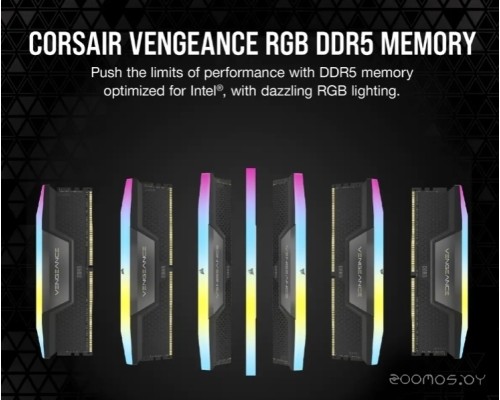 Модуль памяти Corsair Vengeance RGB 2x16ГБ DDR5 5200 МГц CMH32GX5M2B5200C40