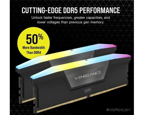 Модуль памяти Corsair Vengeance RGB 2x16ГБ DDR5 5200 МГц CMH32GX5M2B5200C40