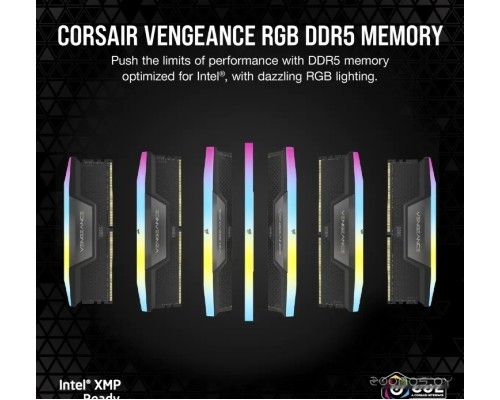 Модуль памяти Corsair Vengeance RGB 2x16ГБ DDR5 5200 МГц CMH32GX5M2B5200C40