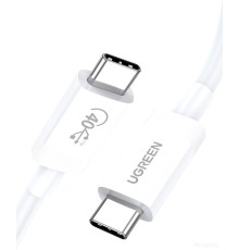 Кабель Ugreen US506 40113 USB Type-C - USB Type-C (0/.8 м, белый)