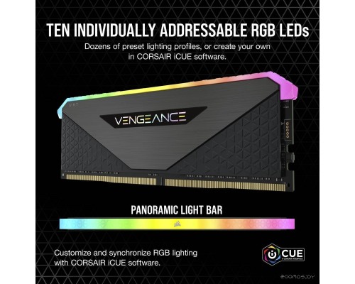 Модуль памяти Corsair Vengeance RGB RT 2x8ГБ DDR4 3600 МГц CMN16GX4M2Z3600C18