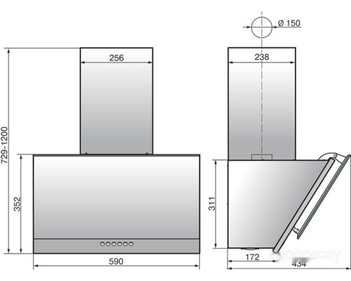 Вытяжка Elikor Рубин Stone S4 60П-700-Э4Д (перламутр)