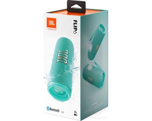 Портативная акустика JBL Flip 6 (бирюзовый)