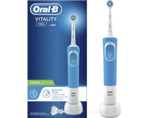 Электрическая зубная щетка Oral-B Vitality PRO CrossAction Blue D100.413.1 (80326310)