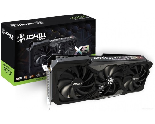 Видеокарта Inno3D GeForce RTX 4070 Ti iChill X3 C407T3-126XX-186148H