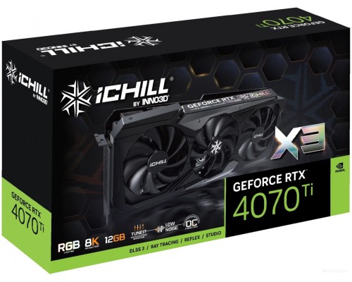 Видеокарта Inno3D GeForce RTX 4070 Ti iChill X3 C407T3-126XX-186148H