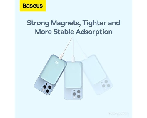 Портативное зарядное устройство Baseus Magnetic Wireless PPCX020001 6000mAh (черный)