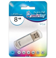 USB Flash SmartBuy 8GB V-Cut Silver [SB8GBVC-S]