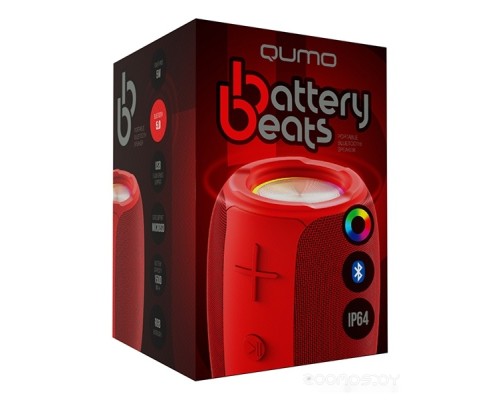 Портативная акустика Qumo BatteryBeats (красный)