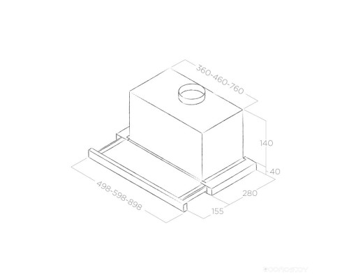 Вытяжка Elica ELITE14 LUX GRIX/A/60