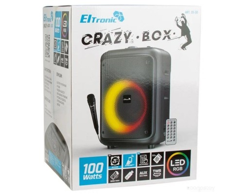 Портативная акустика Eltronic 20-30 Crazy Box 100 New