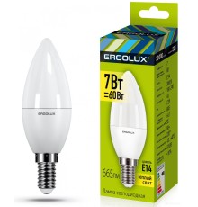 Лампочка Ergolux LED-C35-7W-E14-3K