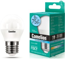 Лампочка Camelion LED8-G45/845/E27 12394