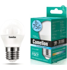 Лампочка Camelion LED8-G45/845/E27 12394