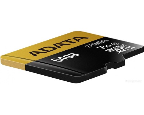 Карта памяти A-Data microSDXC UHS-II 64GB + адаптер [AUSDX64GUII3CL10-CA1]