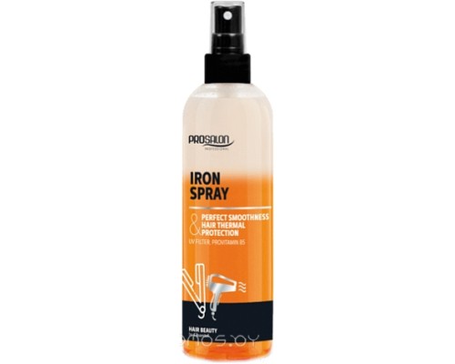 Спрей для волос Prosalon Iron Spray Perfect Smoothness and Protection двухф. термозащита (200мл)