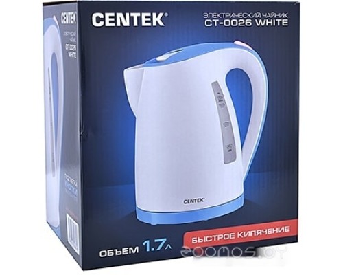 Электрический чайник CENTEK CT-0026 (белый)