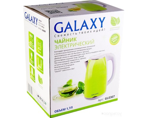 Электрический чайник Galaxy Line GL0307 (зеленый)