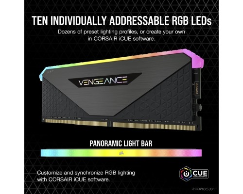 Модуль памяти Corsair Vengeance RGB RT 2x8ГБ DDR4 4000 МГц CMN16GX4M2Z4000C18