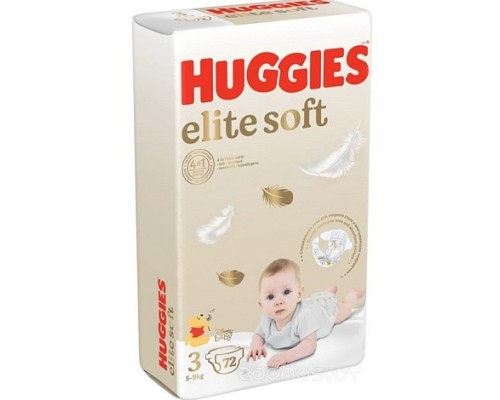 Подгузники Huggies Elite Soft 3 Mega (72шт)