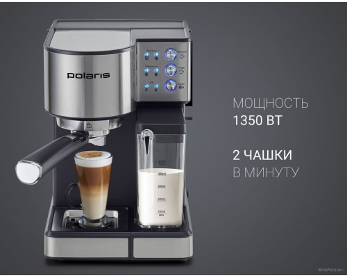 Рожковая помповая кофеварка Polaris PCM 1536E Adore Cappuccino