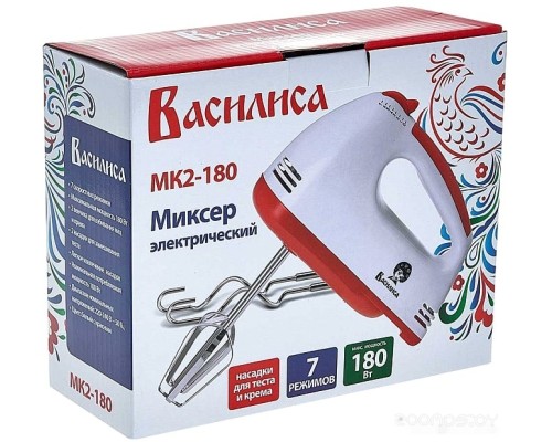 Миксер Василиса МК2-180 (белый/красный)