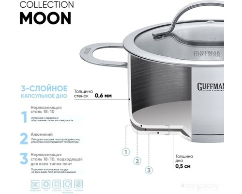 Кастрюля Guffman Moon Q03-00620R