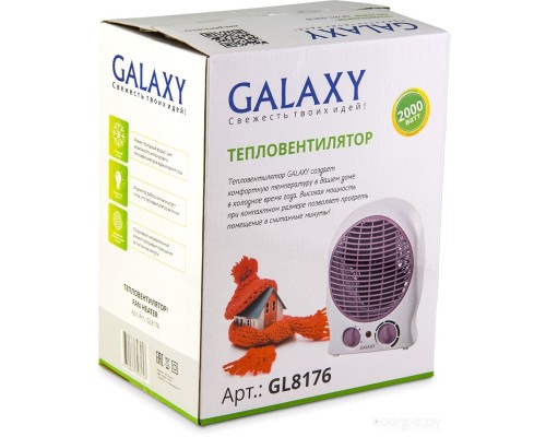 Тепловентилятор Galaxy Line GL8176 (белый/сиреневый)