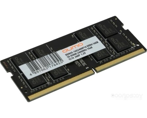 Модуль памяти Qumo 16GB DDR4 SODIMM PC4-19200 QUM4S-16G2400P16