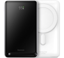 Портативное зарядное устройство Baseus Magnetic Bracket Wireless Power Bank 20W 10000mAh (белый)