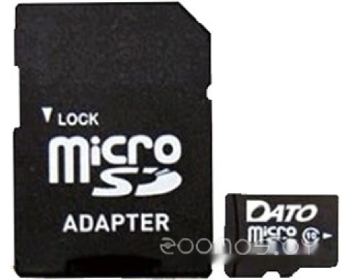 Карта памяти Dato microSDHC DTTF016GUIC10 16GB (с адаптером)