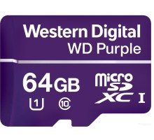 Карта памяти Western Digital Purple WDD064G1P0A microSDXC 64GB