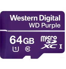 Карта памяти Western Digital Purple WDD064G1P0A microSDXC 64GB