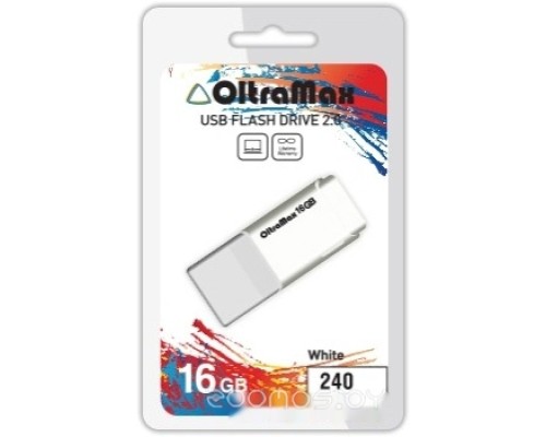 USB Flash OltraMax  240 16GB (белый) [OM-16GB-240-White]