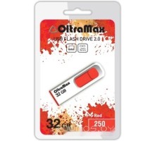 USB Flash OltraMax  250 32GB (красный) [OM-32GB-250-Red]