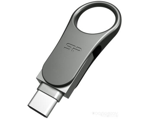 USB Flash Silicon Power Mobile 80 Gray 64GB (SP064GBUC3C80V1S)