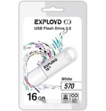 USB Flash Exployd 570 16GB (белый) [EX-16GB-570-White]