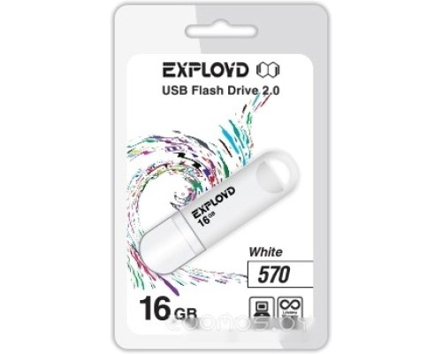 USB Flash Exployd 570 16GB (белый) [EX-16GB-570-White]